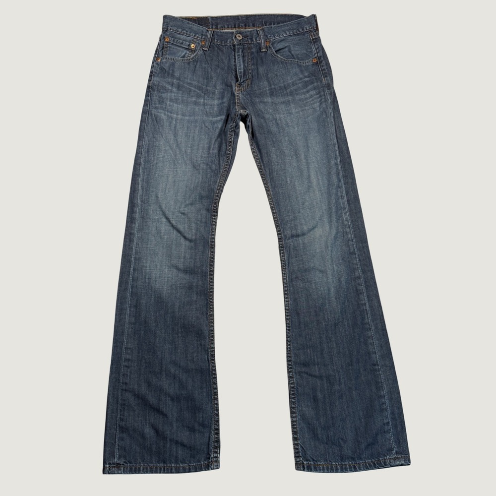 Levi's 527 Slim Bootcut Jeans Mens W30 L32 Blue Denim Classic Casual 100% Cotton